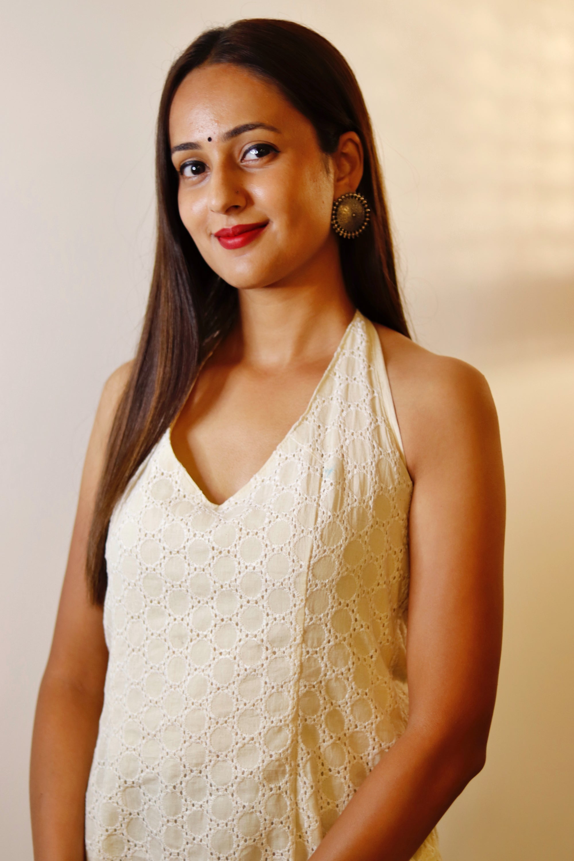 RAAYA HALTER NECK CORSET KURTI