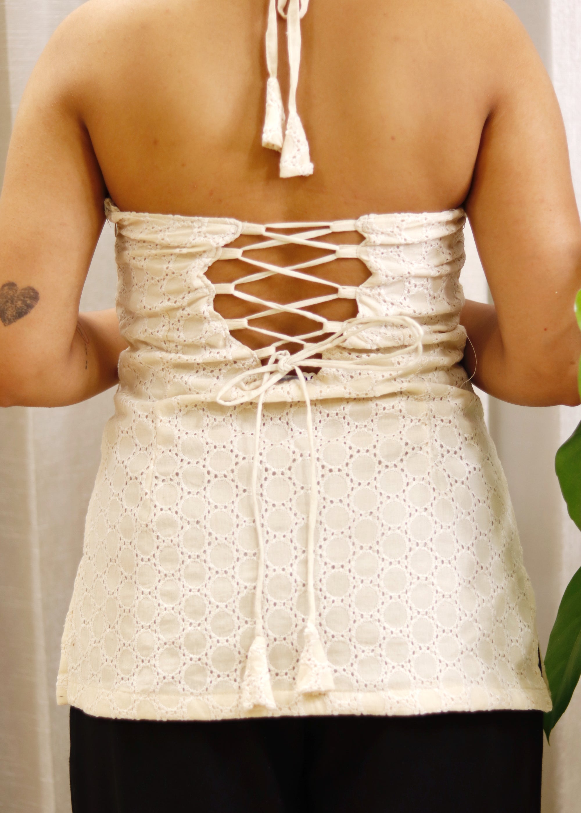 RAAYA HALTER NECK CORSET KURTI