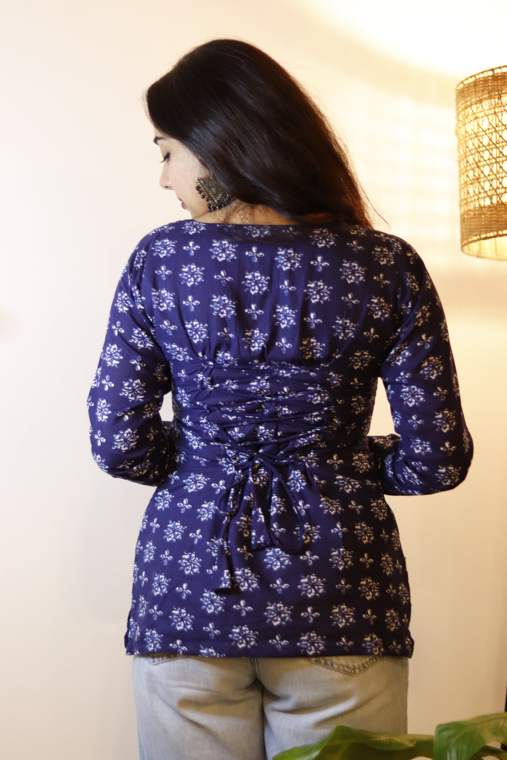 POOH SLEEVED CORSET KURTI