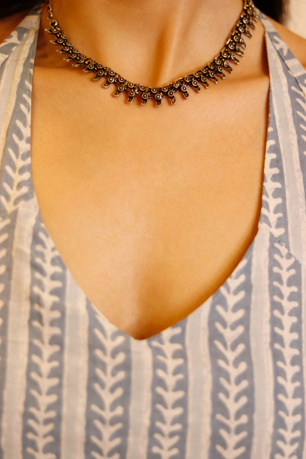 NISH HALTER NECK CORSET KURTI