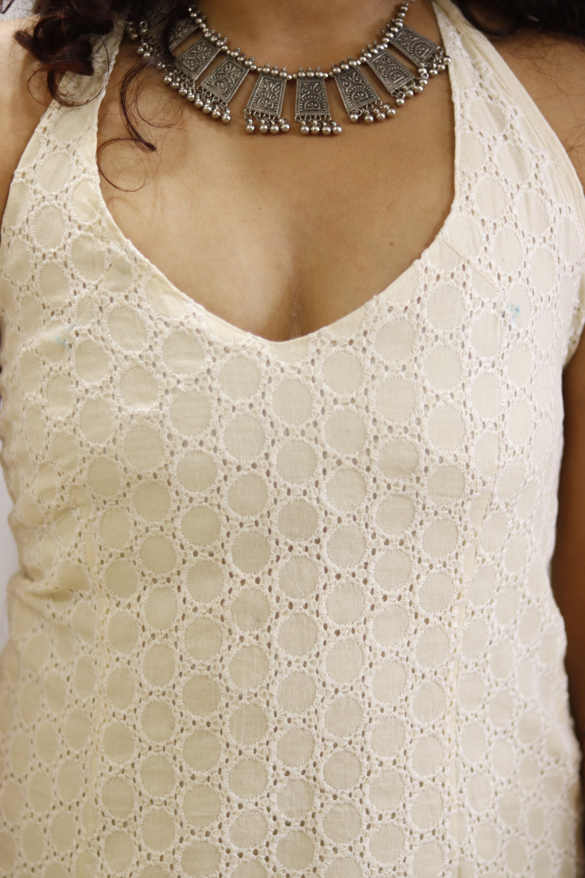 RAAYA HALTER NECK CORSET KURTI